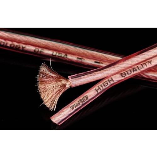 Hifi audio speaker cable power amplifier speaker continuous wire 4.0 square 99.99% oxygen-free copper OFC