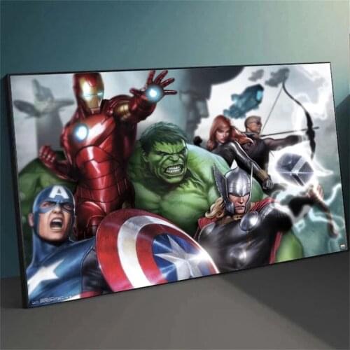 Disney Marvel Movies Comics Canvas Painting Anime The Avengers Superhero Prints Posters Wall Art Picture for Living Room Decor