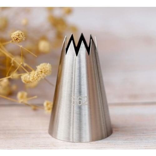 #362 Large Size Open Star Piping Tips Cake Decorating Tools Stainless Steel Icing Nozzle Cream Nozzles Pastry Tips