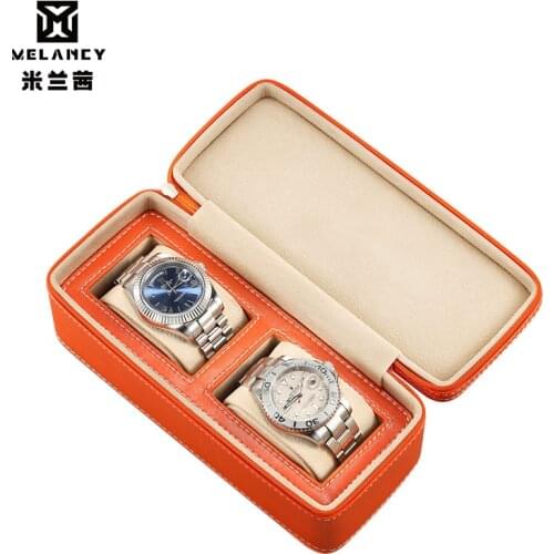 Leather Watch Box Black Mens Watch Storage Boxes Case With Window Jewelry Women Gift Case Fashion Display Jewelry Gift Holder