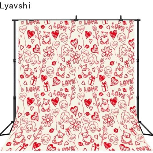 Lyavshi Valentines day vinyl photography background lover photography background sweetheart photo backdrop for photo studio