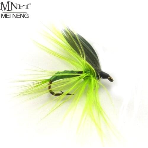 MNFT 10PCS [16#] Green Quill Dry Fly May fly Nymph for Fly Fishing Trout Bream Pan Fish