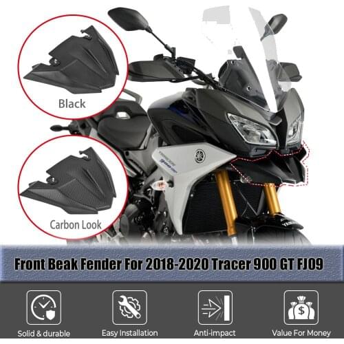 Motorcycle Accessories For Yamaha MT09 Tracer 900 Tracer900 GT FJ09 Front Fender Beak Extension Nose Cone Cover 18 19 2020 2021