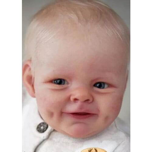 Reborn Kit 21 Inches Realistic Lifelike Baby Doll Kit Shaya Sweet Face Unpainted Unfinished Doll Parts DIY Blank Doll Kit Boneca