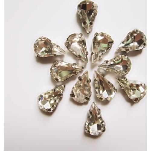 Flatback Glass rhinestones DR Loose Rhinestones 8MM White Stones For Dress 100Pcs Sewing Accessories Diy Creative Decorations