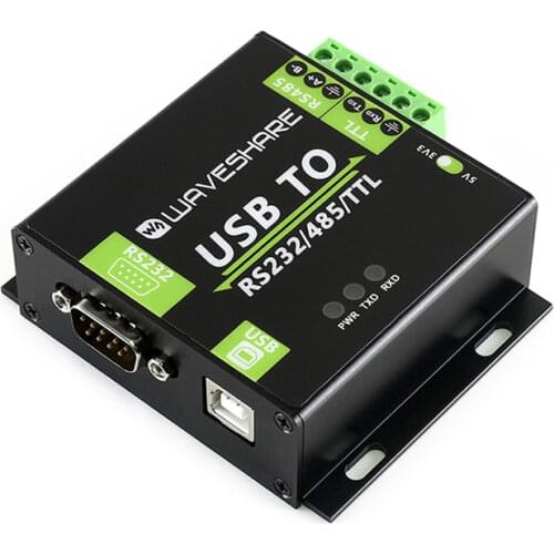 Industrial Grade USB to RS232 Serial Port Converter Adapter, Magnetic Isolated, FTDI FT232RL Surge Protection Support Win 10