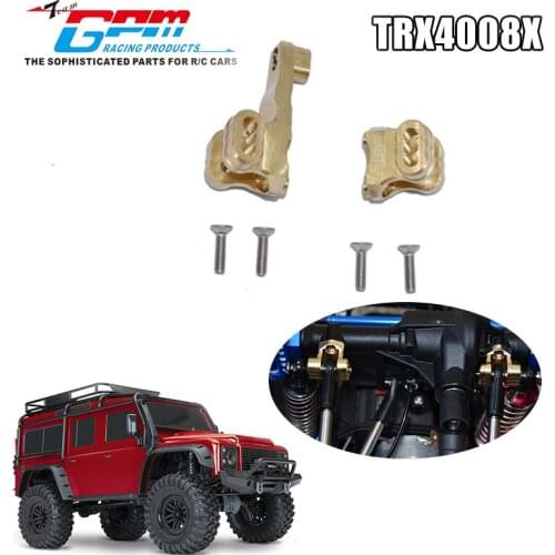 RC Car Parts 1pair Copper Front Tie Rod Base Fixed Mount Holder For 1/10 Crawler TRX4 TRX-4 Refit Upgrade Accessories