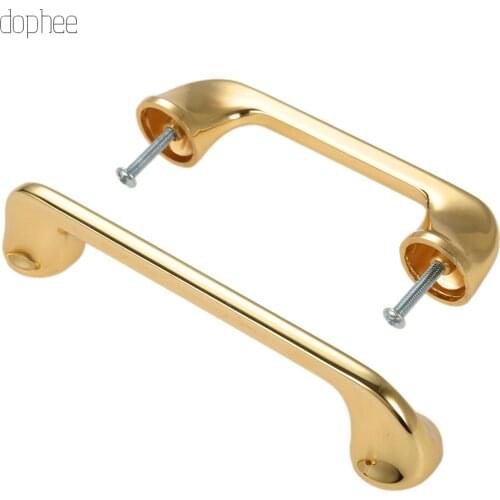 Dophee 1pc 196mm/258mm Zinc Alloy Wardrobe Handle Gold Long Cabinet Drawer Cabinet Handles for Furniture Drawer Knobs Cabinet