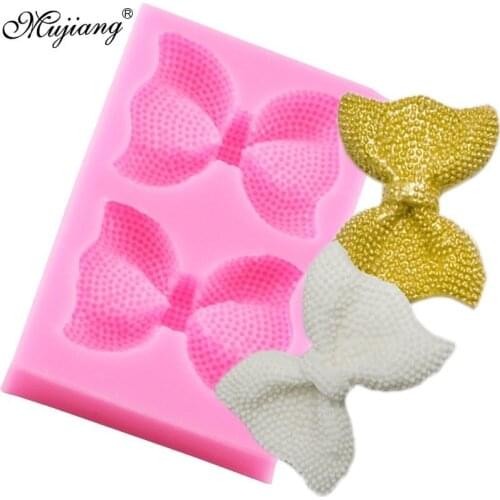 3D Bows Silicone Mold Fondant Cake Decorating Tools Cookie Baking Cupcake Chocolate Candy Gumpaste Mould Resin Clay Soap Molds