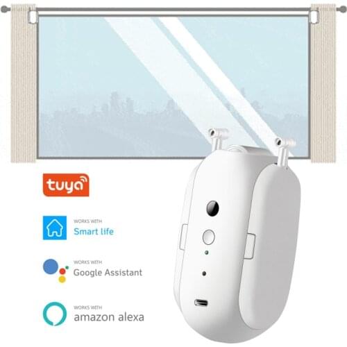 Tuya Smart Curtains Switch bot Curtains Wireless Automatic Curtain Opener Rechargeable Remote Control Alexa Google Home