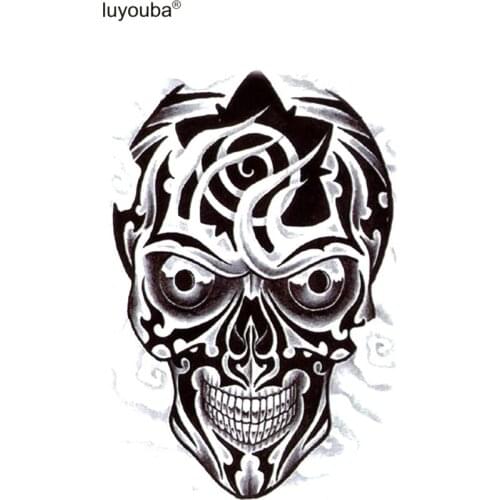 50pcs Robot mask waterproof temporary tattoos men harajuku temporary tatoo skull henna tattoo sleeves Machine head tatuajes