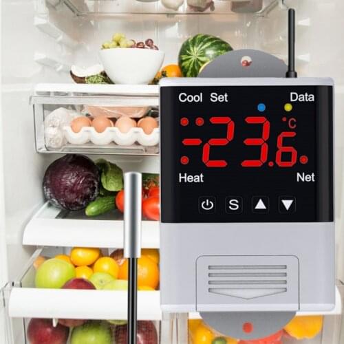 WIFI Thermostat 110V-230VAC 10A Phone APP Remote Control Digital Temperature Controller with NTC Sensor for Aquarium Incubator