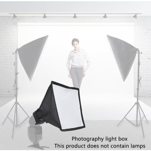 Universal Flash Diffuser Light Softbox Collapsible Speedlite Translucent Soft Box with Carry Bag For DSLR Camera Speedlights
