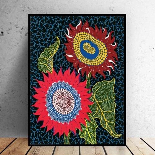 Yayoi Kusama Purple Pumpkin Canvas Art Printed Oil Painting on Canvas Wall Painting for Home Office Bedroom Decor Wall Picture