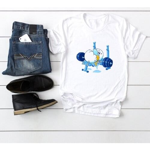 Ladies T-shirt fun egg print shirt casual O-neck short-sleeved T-shirt summer Harajuku T-shirt tops ladies