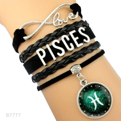 Zodiac Signs Aries Taurus Gemini Cancer Leo Virgo Libra Scorpio Sagittarius Capricorn Aquarius Pisces Bracelets for Women
