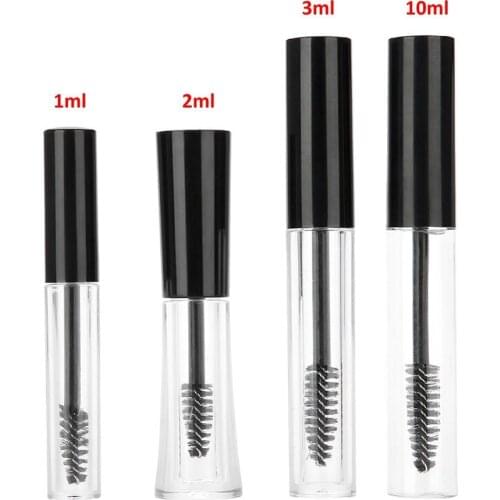 1pc Empty Mascara Bottles Plastic Clear Mascara Tubes Refillable Wand Eyelash Mascara Cream Container DIY Makeup Tool