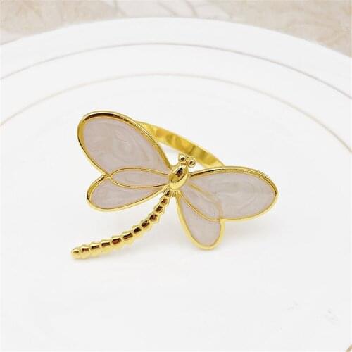 12PCS/Metal Butterfly Napkin Ring Western Table Decoration Decoration Used for Hotel Cocktail Party, Wedding Banquet, Holiday
