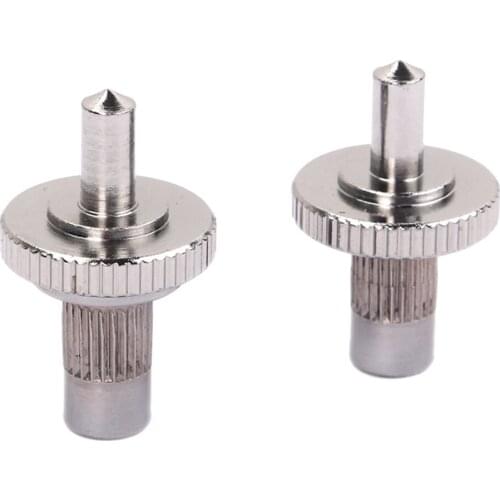 2 Pieces Compensated Stop Bar Bridge Taiiece Studs Adjustable For Gb Electric Guitar