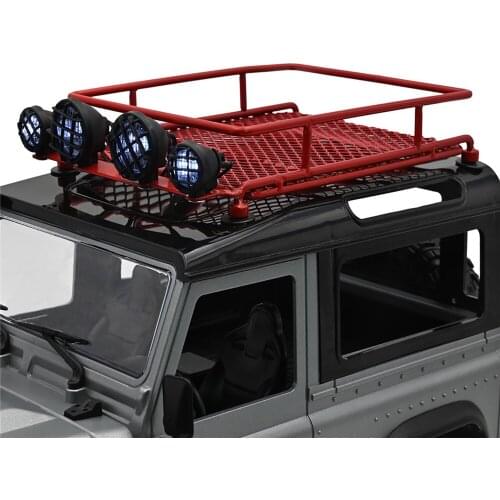 Luggage Roof Rack Frame Top with LED Light for MN90 MN90K MN99 MN96 MN99S MN40 RC Model 1/10 1/8 1/9 Climbing Car Rally Car