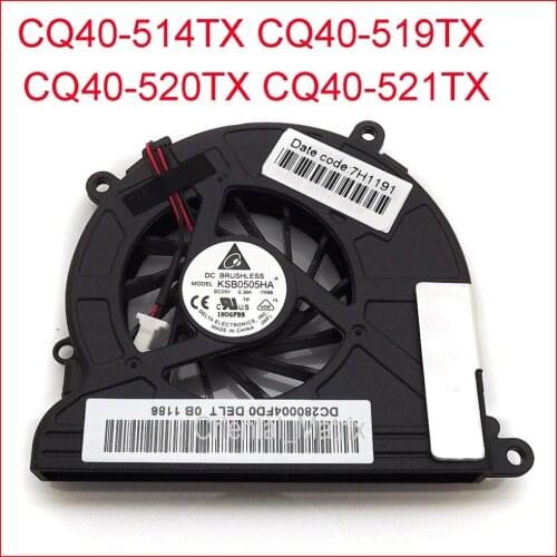 Free Shipping New KSB0505HA-7K88 DC5V 0.38A For HP CQ40 CQ40-514TX CQ40-519TX CQ40-520TX CQ40-521TX Laptop CPU Cooler Fan
