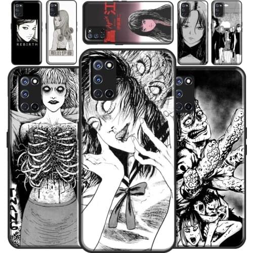 Junji Ito Horror Manga Case For OPPO A15 A91 A83 A3S A5S A1K A52 A72 A5 A9 A31 A53 2020 Find X3 Pro F5 F7 Cover