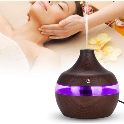 Home Office Humidifier USB Electric Aroma air diffuser wood Ultrasonic Air Humidifier Essential oil Aromatherapy cool mist maker