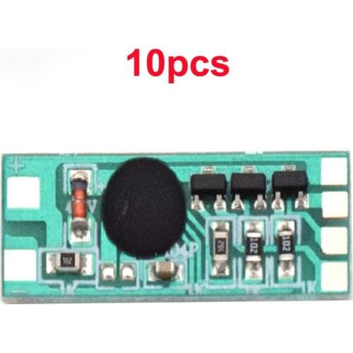 10pcs DC 3V-12V RC Model Airplane Indicator Light Module 3-way Sequential/Slow Flashing Integrated Circuit Board Flash Light IC