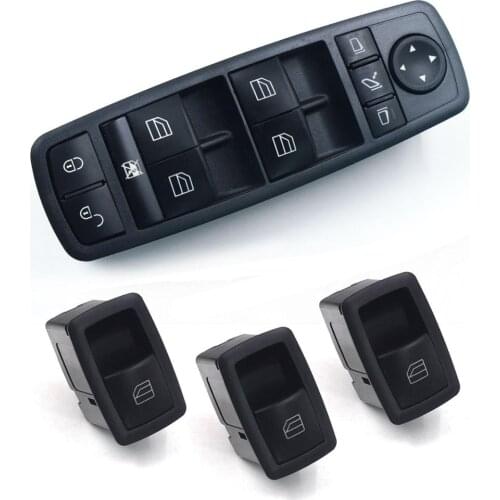 Power Master Window Switch Button for Mercedes Benz W169 A-Class W245 B-Class A150 A160 A1698206710 1698206710 A 169 820 67 10