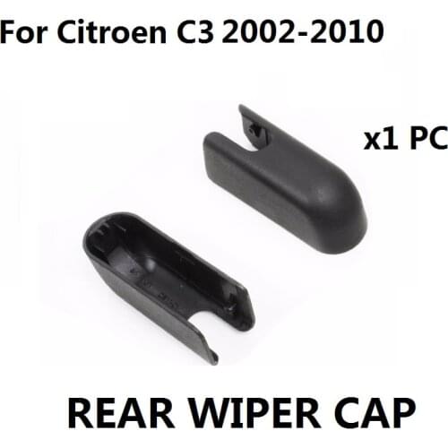 Rear Wiper Arm Cap For Citroen C3 2002-2010 Rear Window Windshield Windscreen Wiper Arm Spindle Cover Cap 1 Plastic Cap New