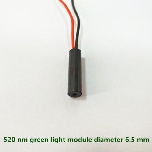 Laser Head Stability Laser Tube with Green Spot Laser Module Low temperature startup 6 .5mm diameter 515nm 520 nm small size