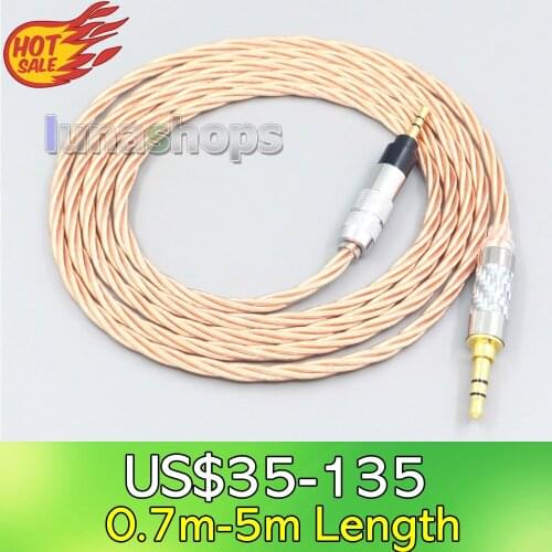 LN007160 Silver Plated OCC Shielding Coaxial Earphone Cable For Sennheiser Urbanite XL On/Over Ear Headphone