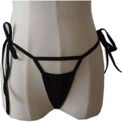 Micro bikini tanga mujer swimwear bikinis biquini tankini sexy lingerie thong Edging Contrast Hollow out Lace adjust Mini Beach