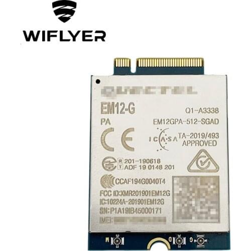 Quectel EM12-G Cat-12 LTE-A Pro module 600Mbps downlink and 150Mbps uplink peak data rates EM12GPA-512-SGAD EM12 Router Chip