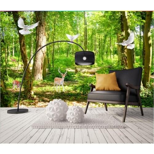 3d room wallpaer custom mural non-woven photo natural scenery forest trees painting 3d wall murals wallpaper for walls 3d