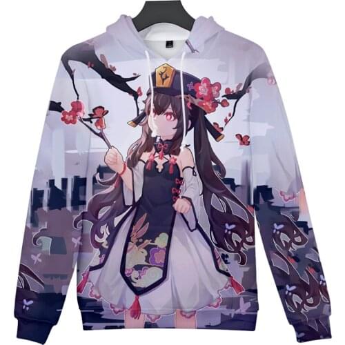 2021 New Genshin Impact Hu Tao 3D Print Hoodie men/womens Sweatshirts Fashion Casual Pullovers kids Tracksuit Clothes