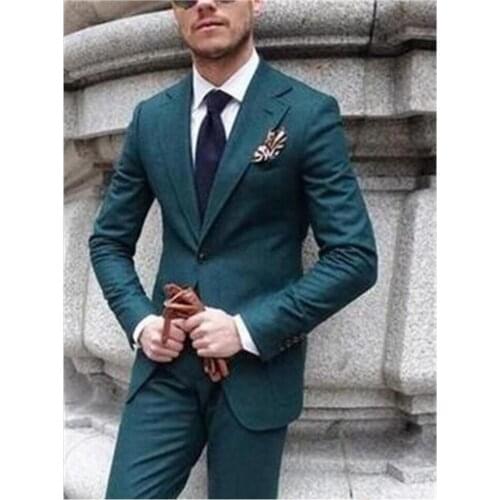 New Men’s Suit Smolking Noivo Terno Slim Fit Easculino Evening Suits For Men (Jacket+Pant) Costume Homme Masculino Groom Blazer