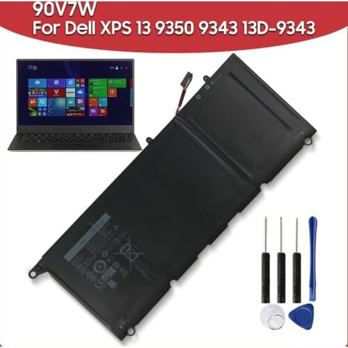 Original Replacement Laptop Battery 56Wh 90V7W JD25G JHXPY DIN02 RWT1R For Dell XPS 13 9350 9343 13D-9343