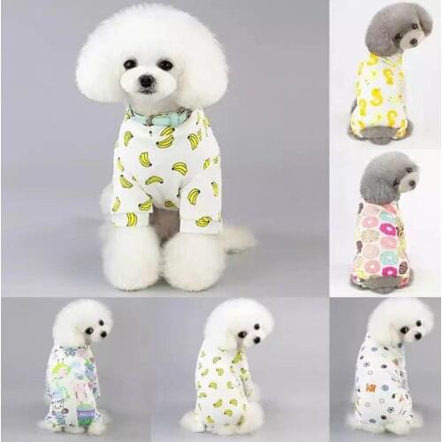 Dogs Pajamas for Small Dog Clothes Pet Cat Clothes Puppy Jumpsuit Dogs Pyjama for Chihuahua Clothing Pomeranian Dog Coat Shirt
