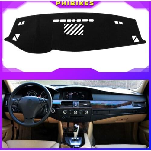 For BMW 5 series 2004 2005 2006-2010 Dashboard Cover Sun Shade Non-slip Dash Mat Pad Carpet Car Stickers Interior Accessories