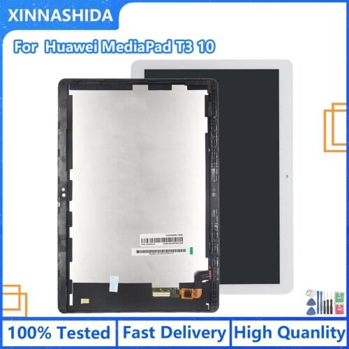 LCD For Huawei MediaPad T3 10 AGS-L03 AGS-L09 AGS-W09 T3 LCD Display Touch Screen Digitizer Assembly with Frame For Mediapad T3