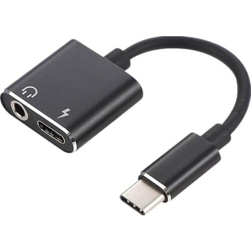 Type C Adapter Aux Audio Adapter USB Type C to 3.5mm Earphone Jack Adapter For Xiaomi Mi 6 Huawei without 3.5 jack(Black) #8