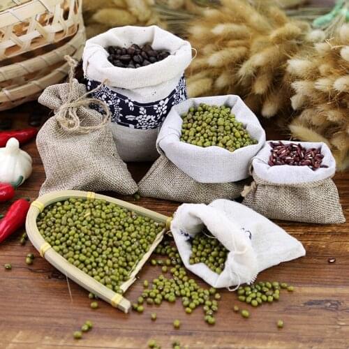 Cotton & Linen Material Cloth Bag Seed Storage Poke Foto Backdrop Product Photography Props Mini Pouch For Candy Grain Beans