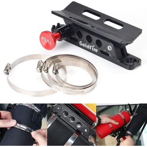 Fire Extinguisher Mount Bottle Holder Clamp Universal Vehicle Adjustable Aluminum For Jk Jku Jl Utv Roll Bar for Jeep Wrangler