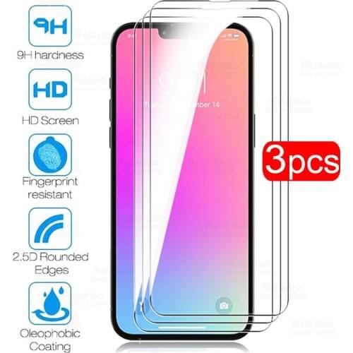 3pcs protective glass for iphone 13 pro 13 mini screen protector tempered glass Aiphone 13pro max protection safety film cover