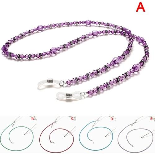 Women Fashion Ear Hanging Rope Glasses Chain Sunglass Beads Lanyard Holder Mask Hanging Rope