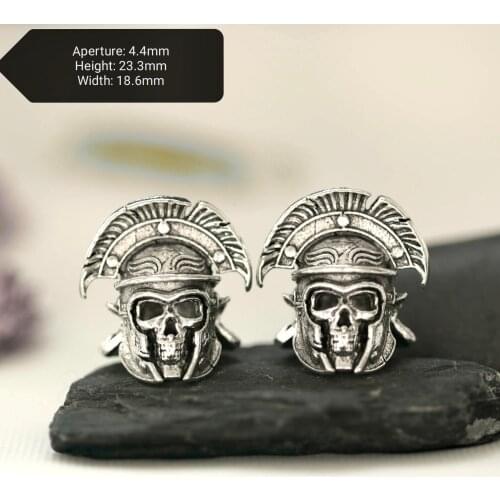 1Pcs // Skull DIY Braided Rope Bead Keychain Beaded Viking Warrior Hell Boy Nordic Spartan Beads ZHZ-13