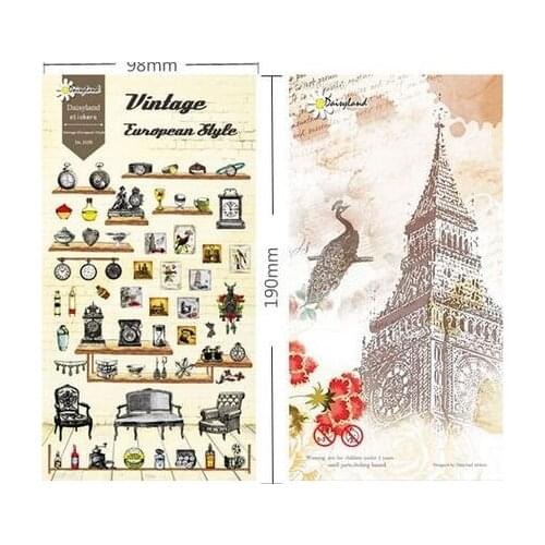 1pcs/ lot Vintage European style sticker set students' Decoration label stickers