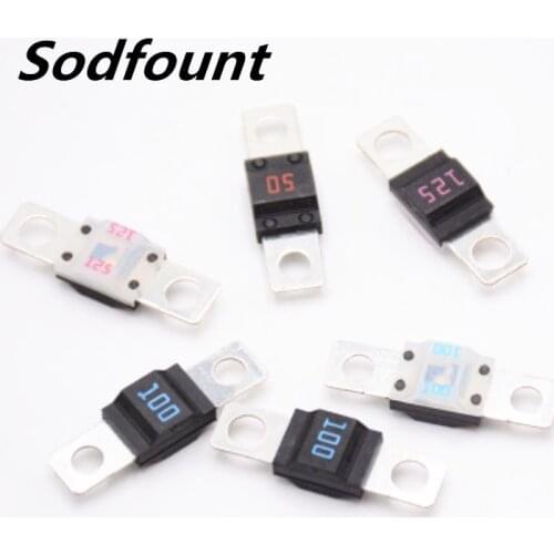 1pcs Original flat 32V bolted car fuse 40A 50A 60A 70A 80A 100A 125A 150A
