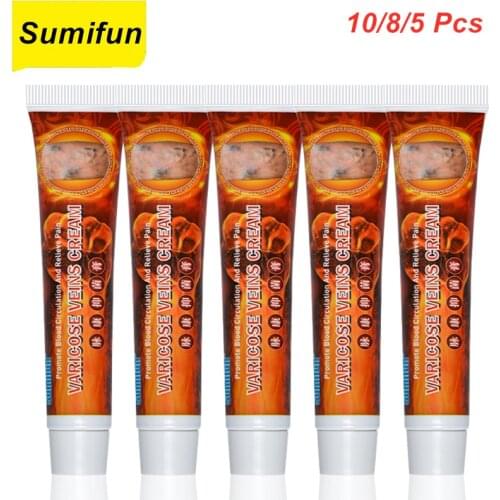 10/8/5 Pcs Varicose Veins Treatment Cream Varicosity Angiitis Remedy Ointment Relief Veins Pain Herbal Body Varicose Veins Cream